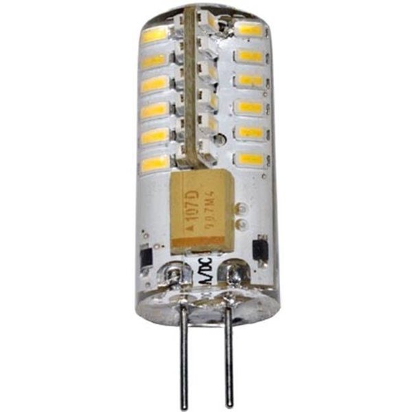 Dabmar Lighting Dabmar Lighting DL-LED-G4S-2.5-30K Bi-Pin Silicone Lamp - Round 2.5W 48 LEDs 12V; White - 1.46 x 0.46 x 0.46 in. DL-LED-G4S/2.5/30K